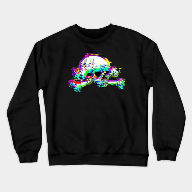 3d skull effect 1 Crewneck Sweatshirt by NmakersArt